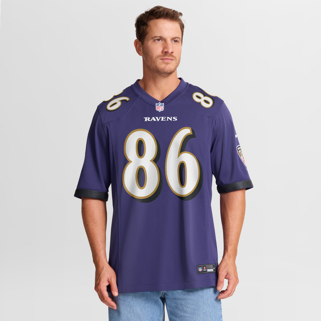 Cornelius Johnson Baltimore Ravens Team Game Jersey - Purple