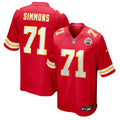 Josh Simmons Kansas City Chiefs Team Game Jersey - Red