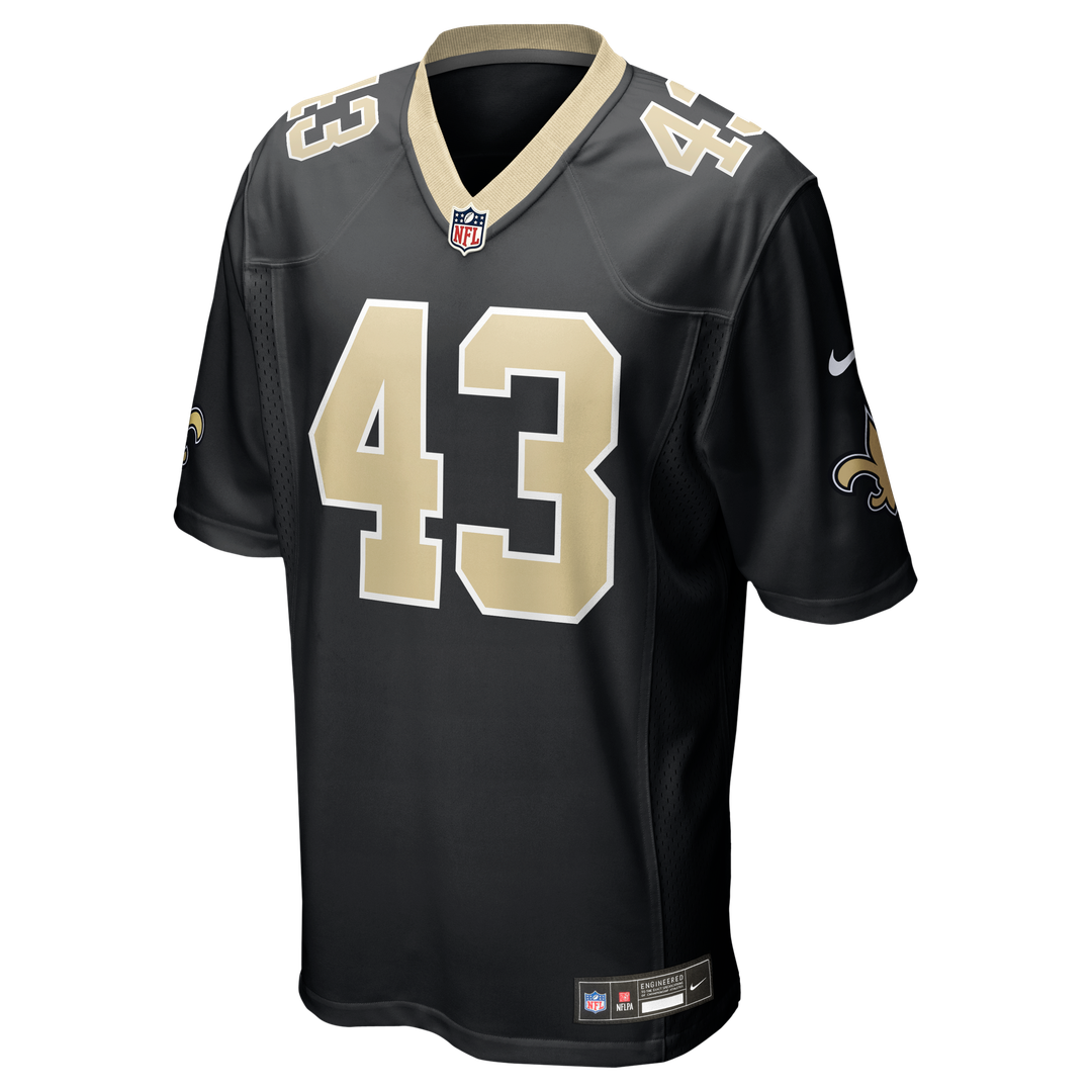 Michael Davis New Orleans Saints Team Game Jersey - Black