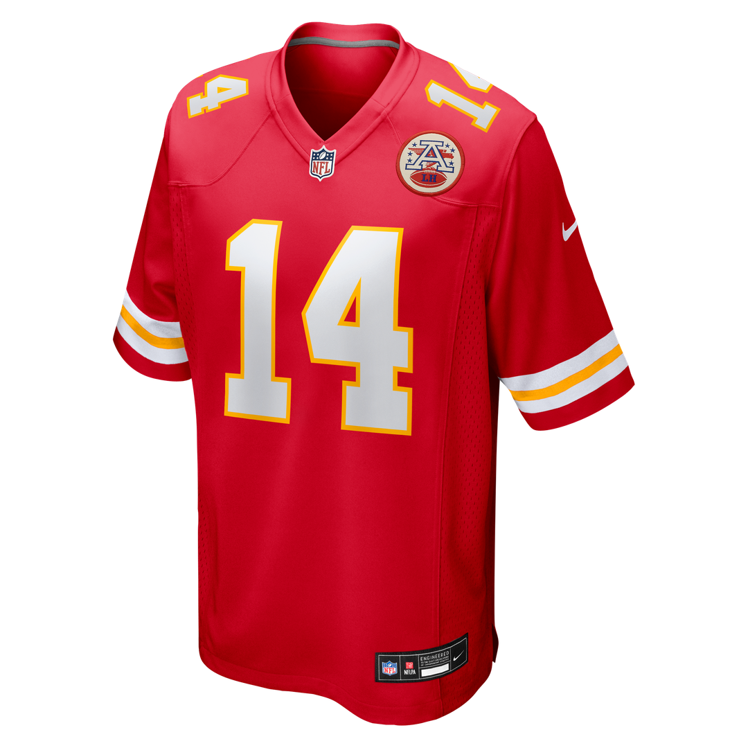 Garrett Nussmeier Kansas City Chiefs Game Jersey - Red