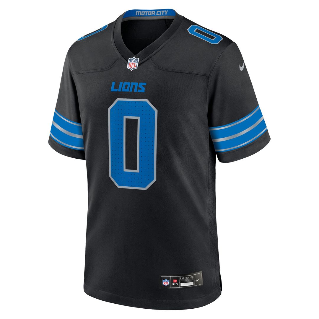 Jahmyr Gibbs Detroit Lions 2nd Alternate Game Player Jersey - Black
