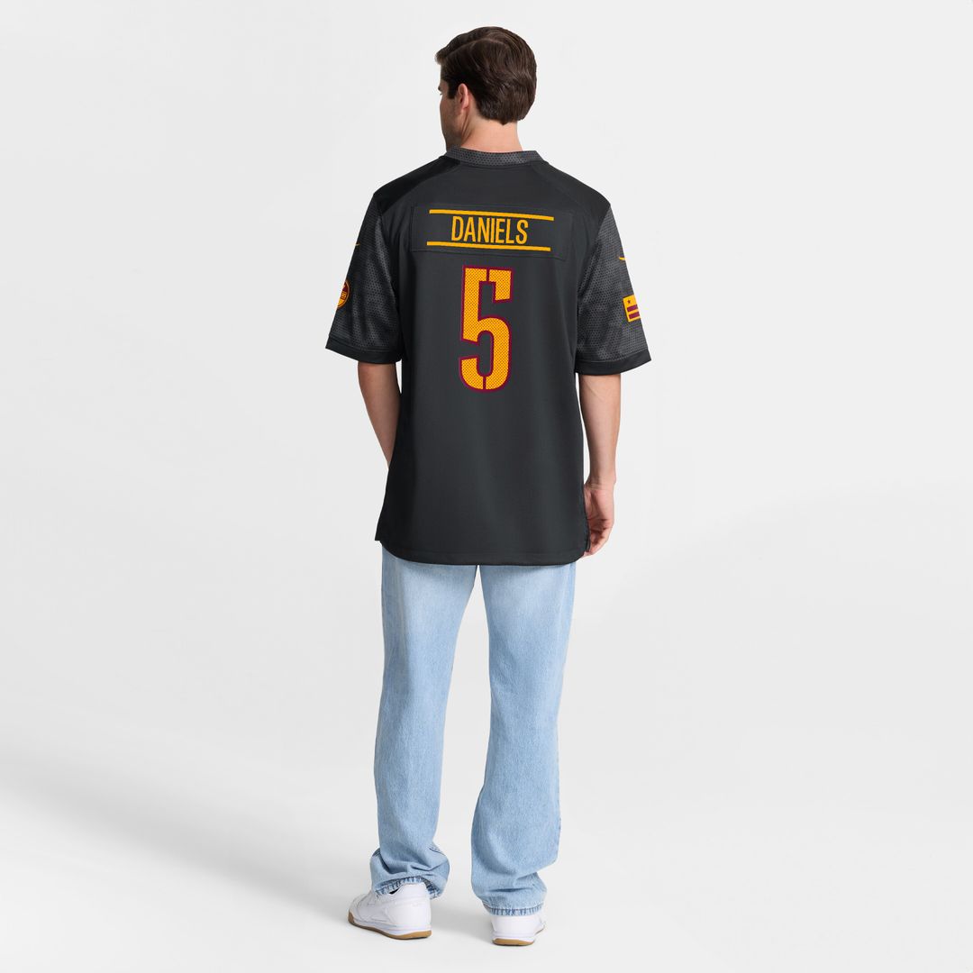 Jayden Daniels Washington Commanders Alternate Game Player Jersey - Black