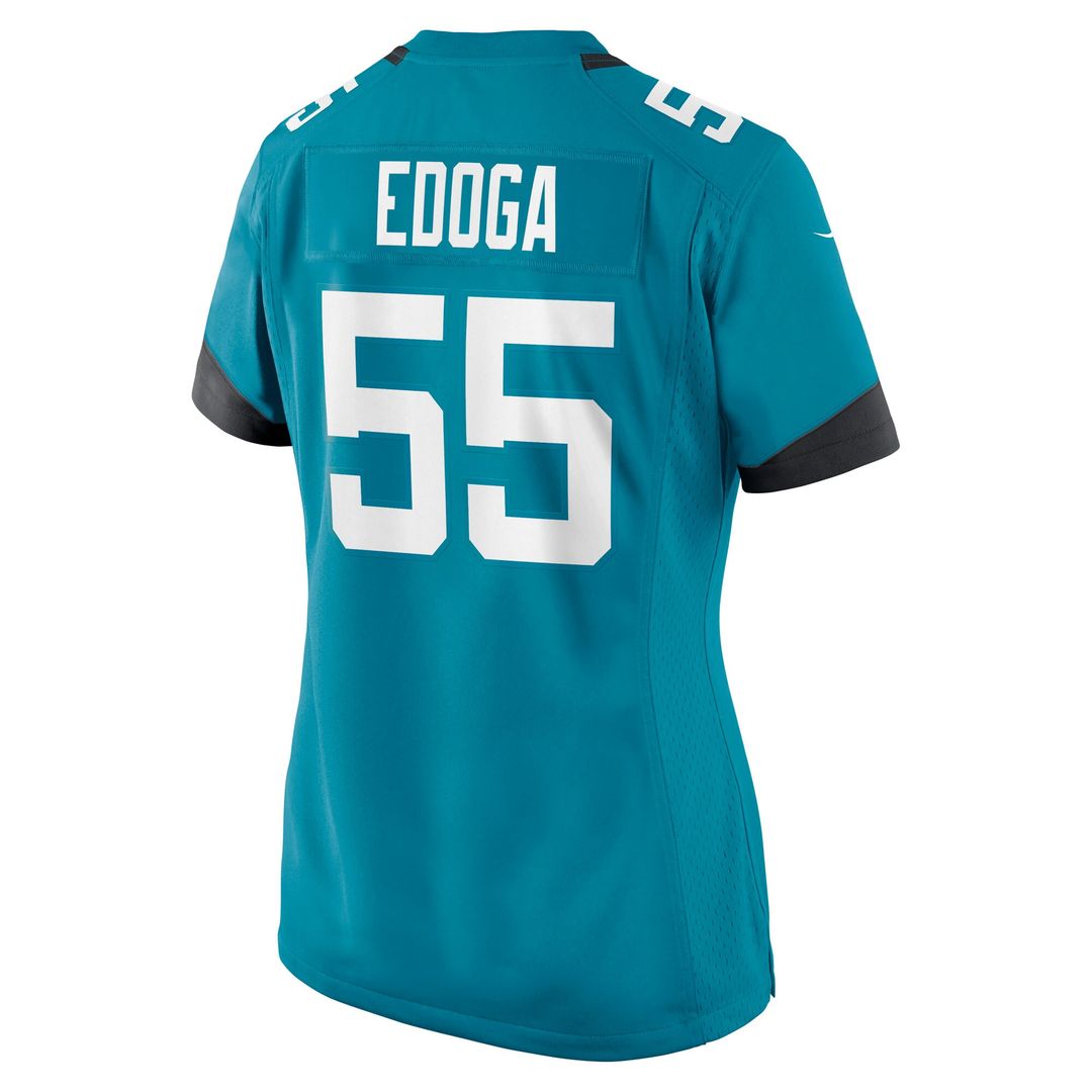 Chuma Edoga Jacksonville Jaguars Women's Team Game Jersey - Teal