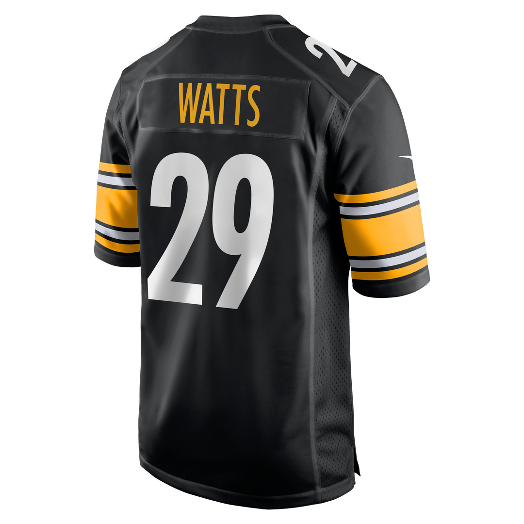 Ryan Watts Pittsburgh Steelers Game Jersey - Black