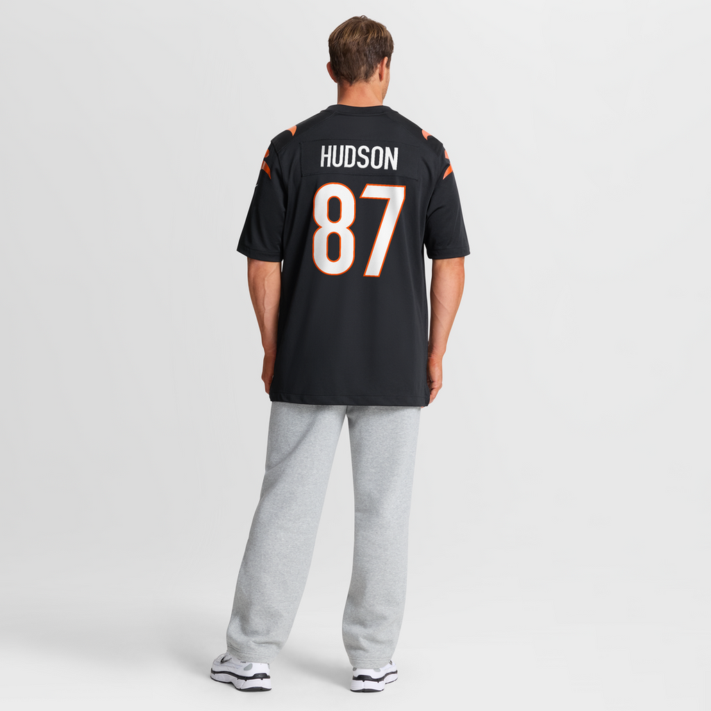 Tanner Hudson Cincinnati Bengals Home Game Player Jersey - Black