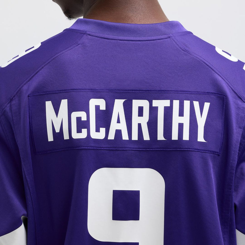 J.J. McCarthy Minnesota Vikings Player Game Jersey - Purple