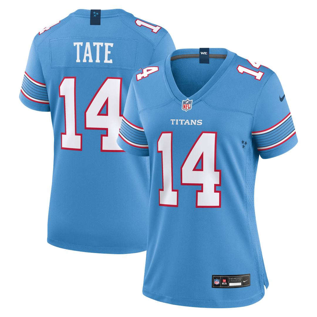 Carnell Tate Tennessee Titans Women's Team Game Jersey - Light Blue