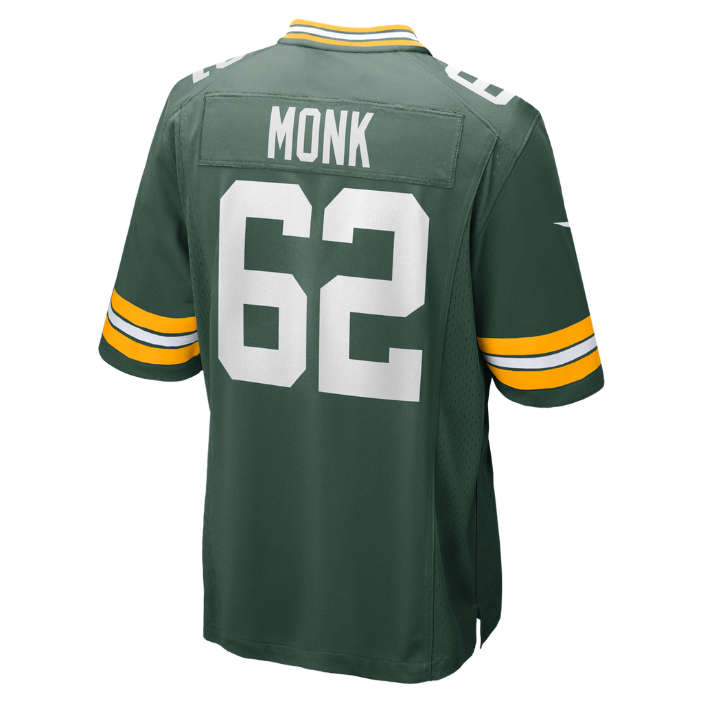 Jacob Monk Green Bay Packers Game Jersey - Green