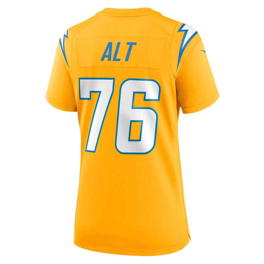 Joe Alt Los Angeles Chargers Women's Alternate Charger Power Game Jersey - Gold
