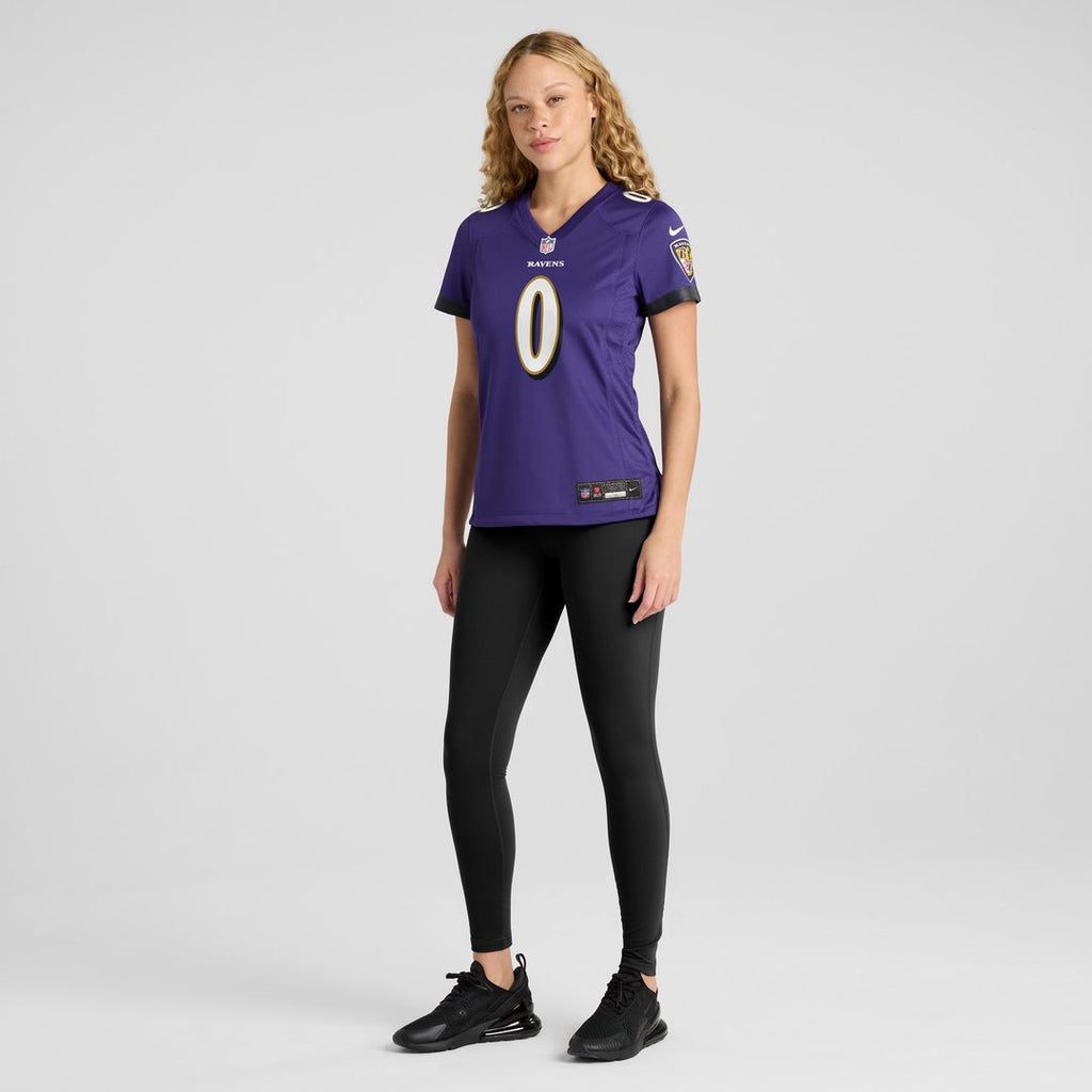 Roquan Smith Baltimore Ravens Women's Team Game Jersey - Purple