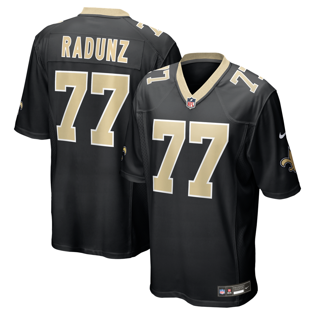 Dillon Radunz New Orleans Saints Team Game Jersey - Black
