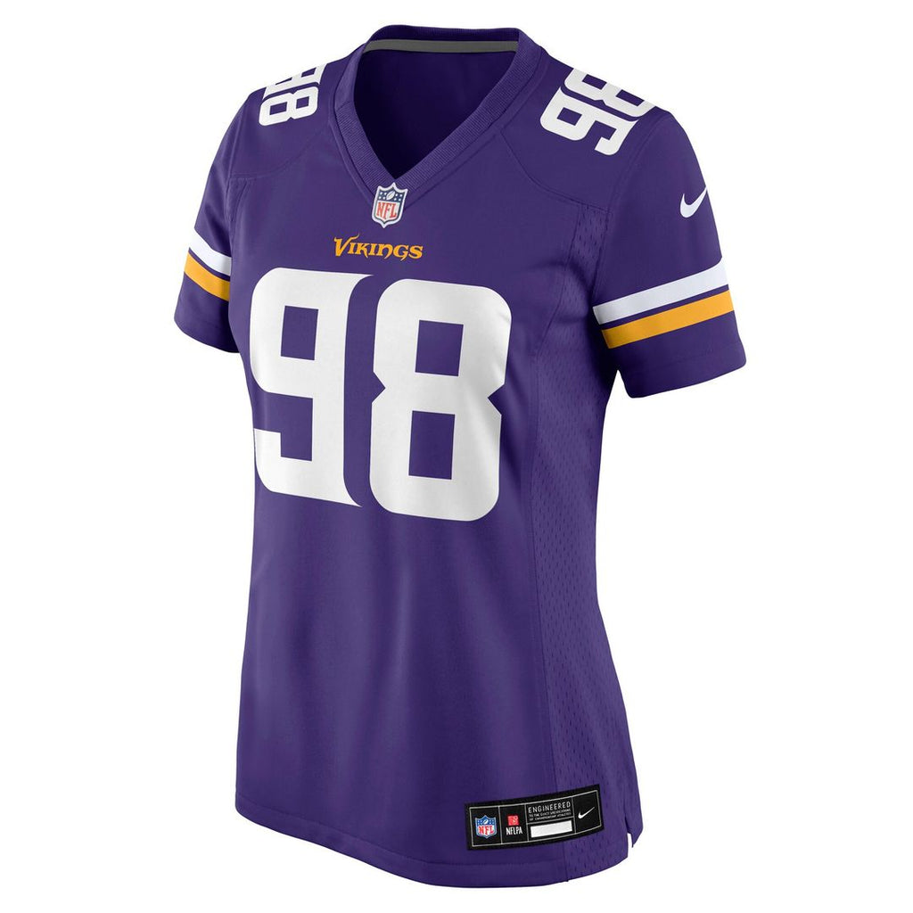 Bo Richter Minnesota Vikings Women's Team Game Jersey - Purple