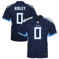 Calvin Ridley Tennessee Titans Youth Game Jersey - Navy