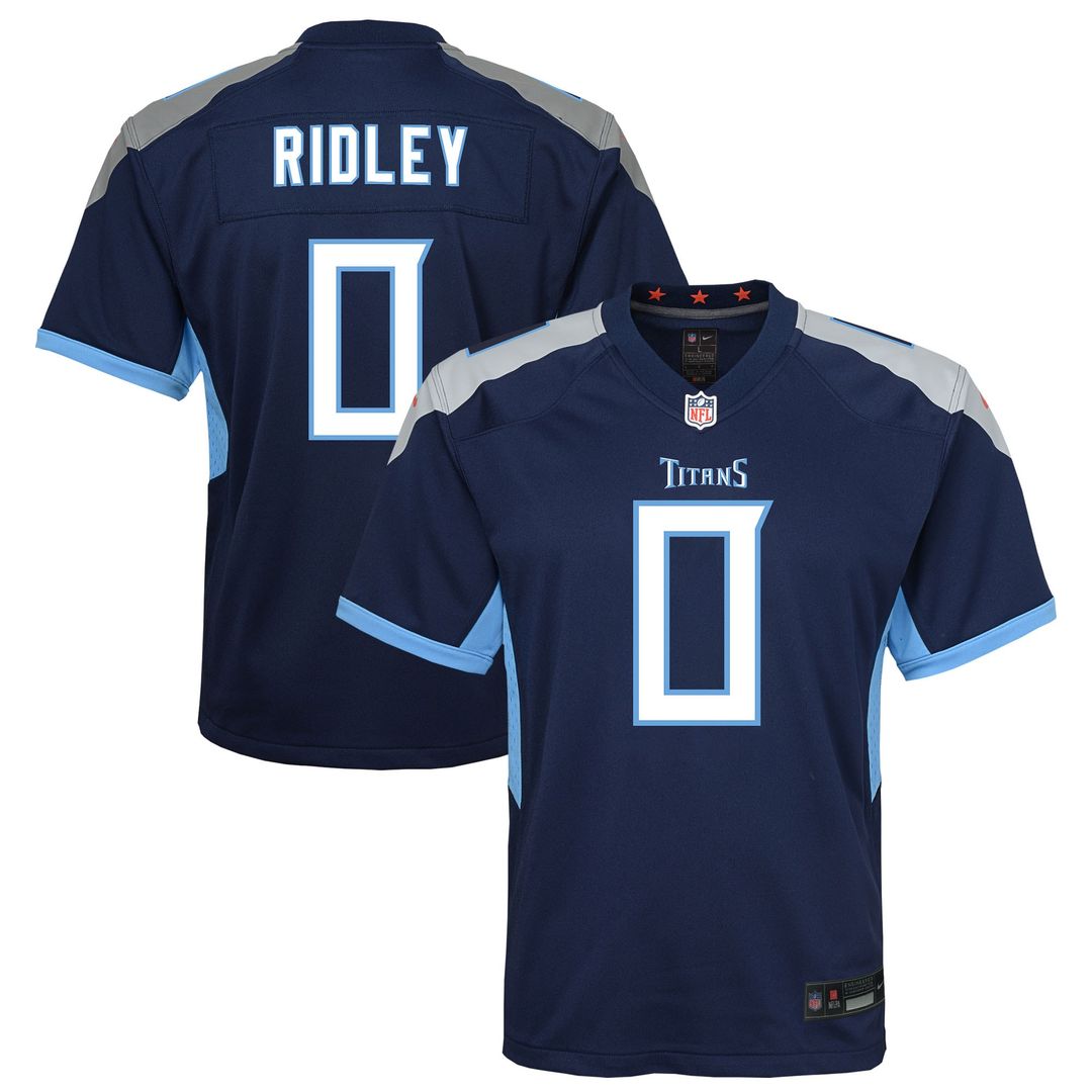 Calvin Ridley Tennessee Titans Youth Game Jersey - Navy