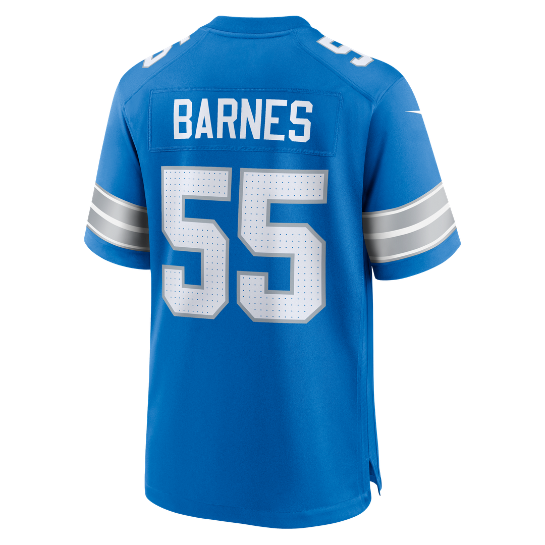 Derrick Barnes Detroit Lions Team Game Jersey - Blue