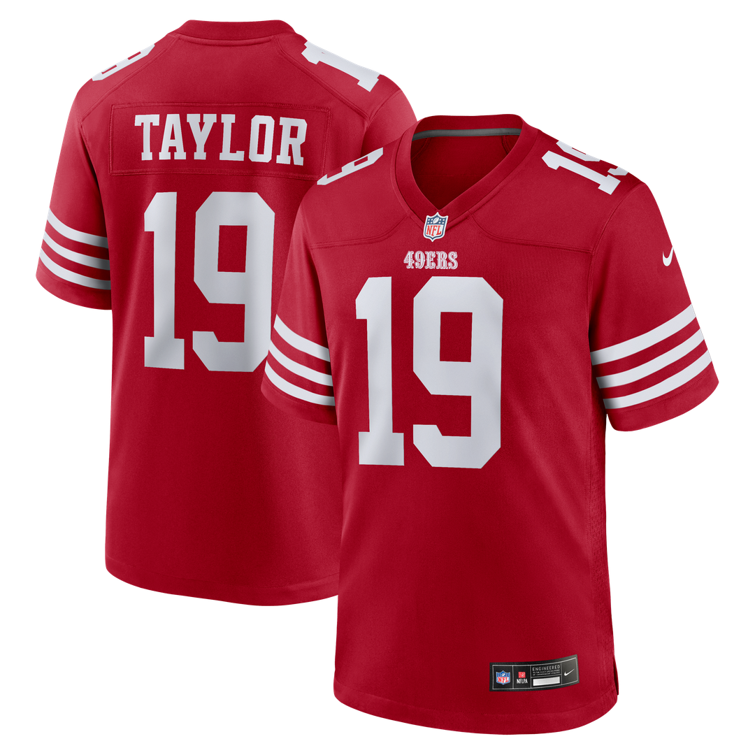 Trent Taylor San Francisco 49ers Team Game Jersey - Scarlet