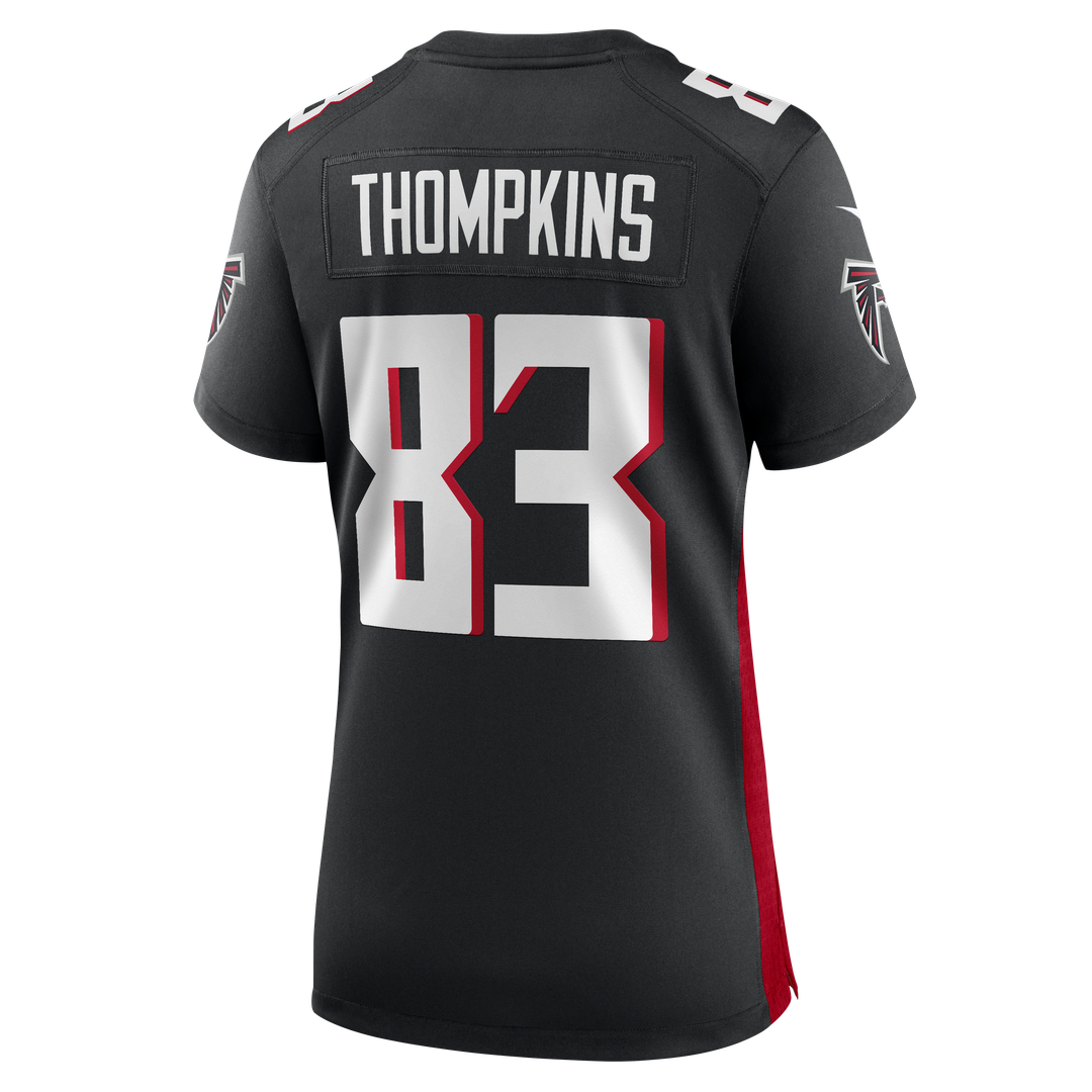 Deven Thompkins Atlanta Falcons Women's Team Game Jersey - Black
