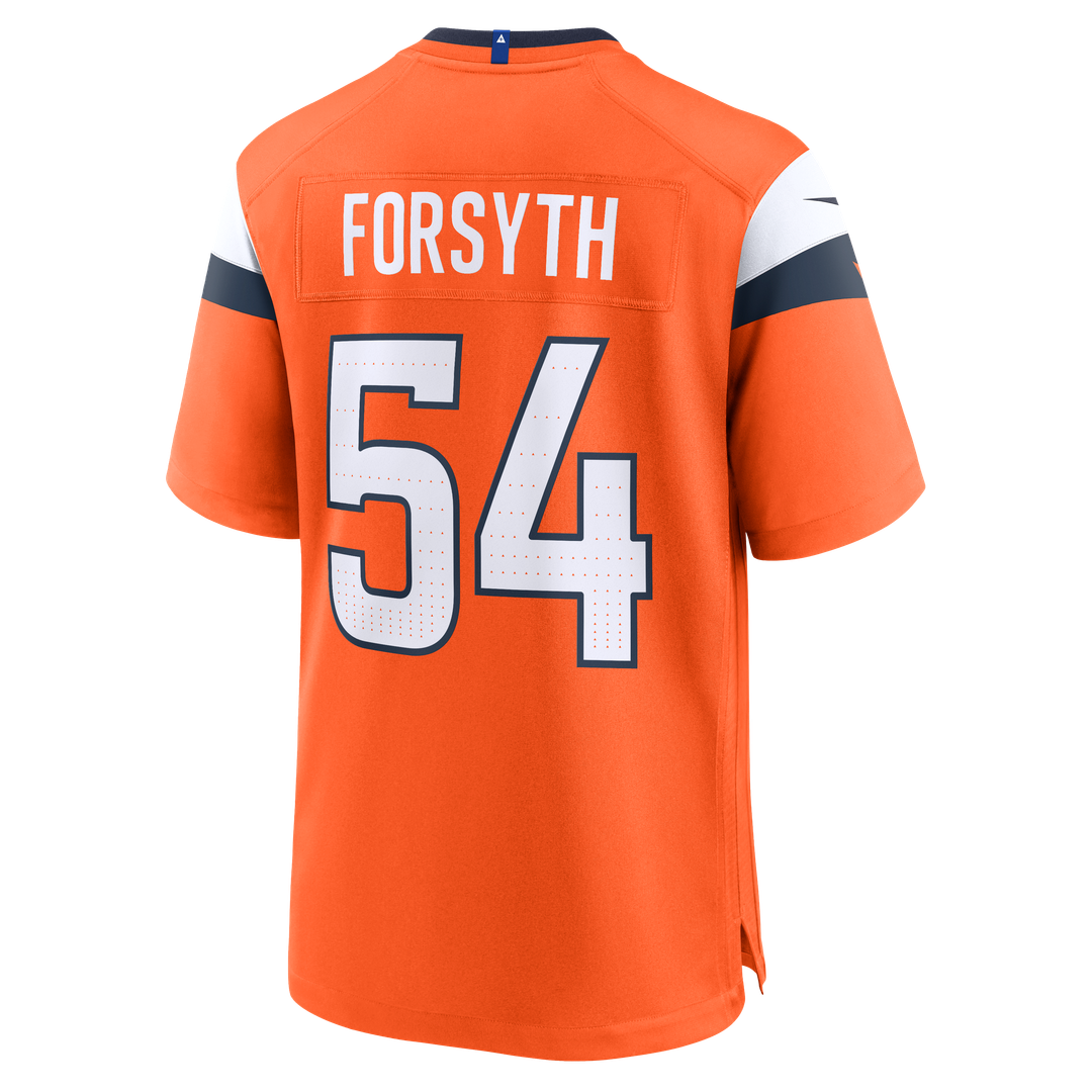 Alex Forsyth Denver Broncos Team Game Jersey - Orange