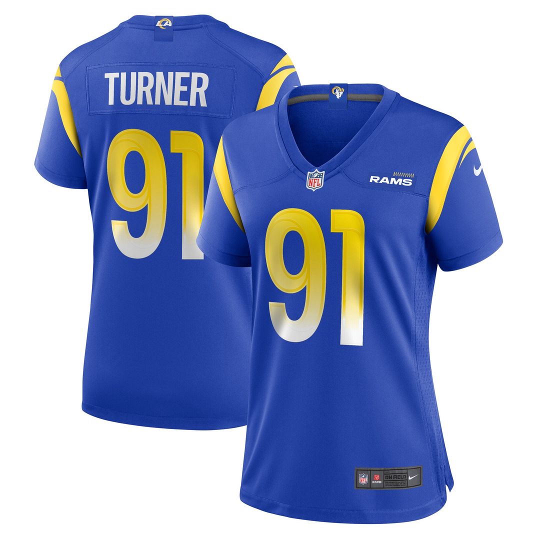 Kobie Turner Los Angeles Rams Women's Home Game Jersey - Royal