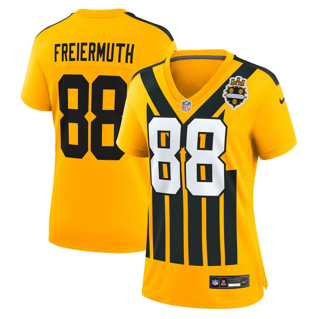 Pat Freiermuth Pittsburgh Steelers Women's Alternate 1933 Throwback Game Jersey - Gold
