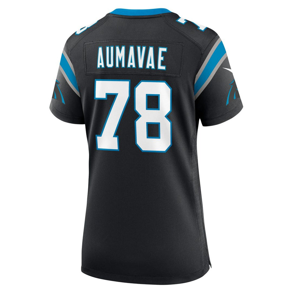 Popo Aumavae Carolina Panthers Women's Team Game Jersey - Black