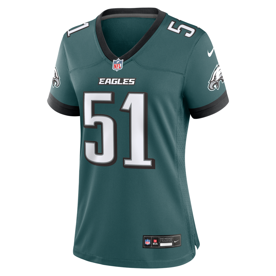 Cam Jurgens Philadelphia Eagles Women's Team Game Jersey - Midnight Green