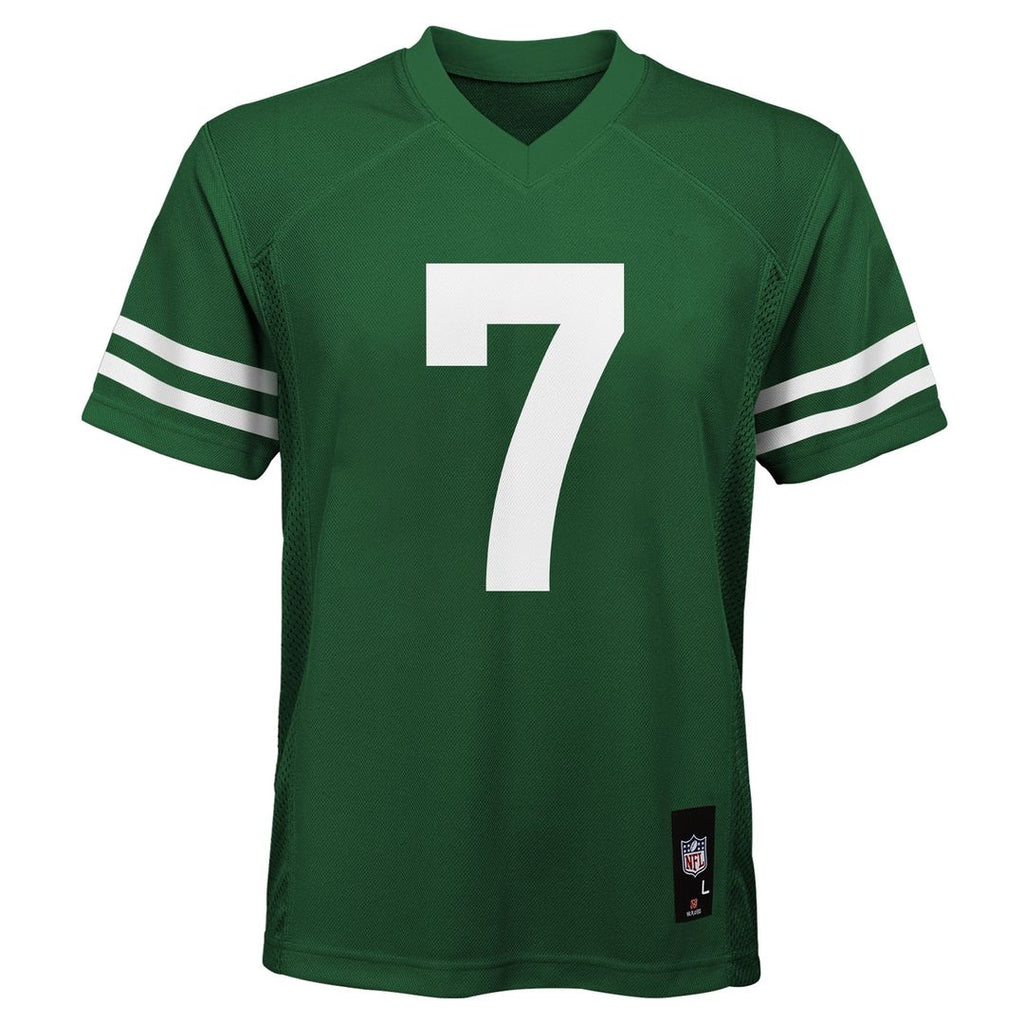 Justin Fields New York Jets Youth Replica Player Jersey - Legacy Green