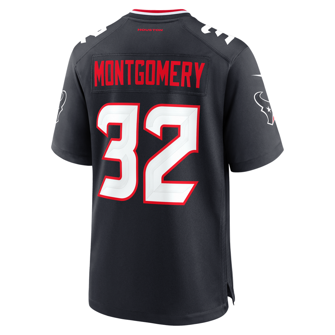 David Montgomery Houston Texans Game Jersey - Navy