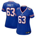 Austin Corbett Buffalo Bills Women's Team Game Jersey - Royal
