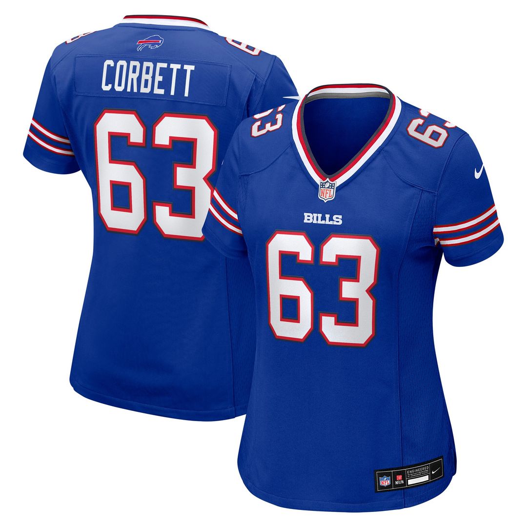 Austin Corbett Buffalo Bills Women's Team Game Jersey - Royal