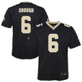Tyler Shough New Orleans Saints Youth Team Game Jersey - Black