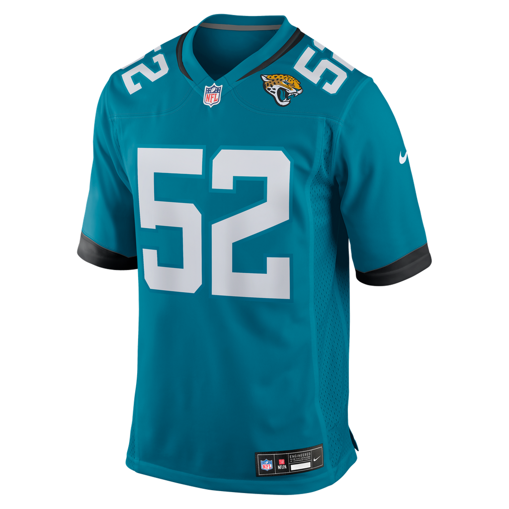 DaVon Hamilton Jacksonville Jaguars Game Jersey - Black