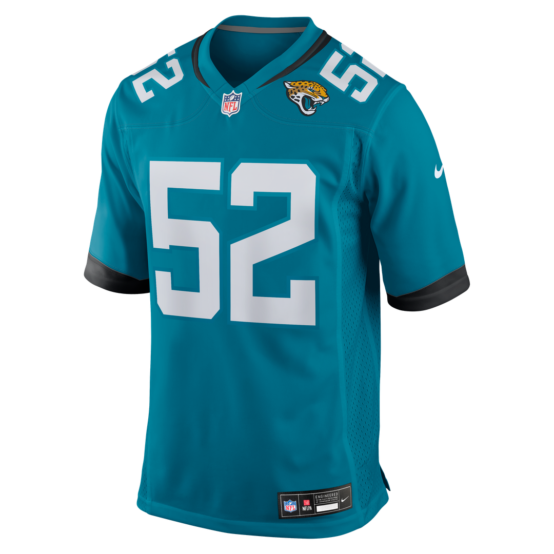 DaVon Hamilton Jacksonville Jaguars Game Jersey - Black