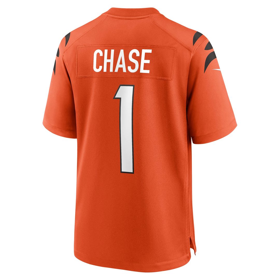 Ja'Marr Chase Cincinnati Bengals Alternate Game Jersey - Orange