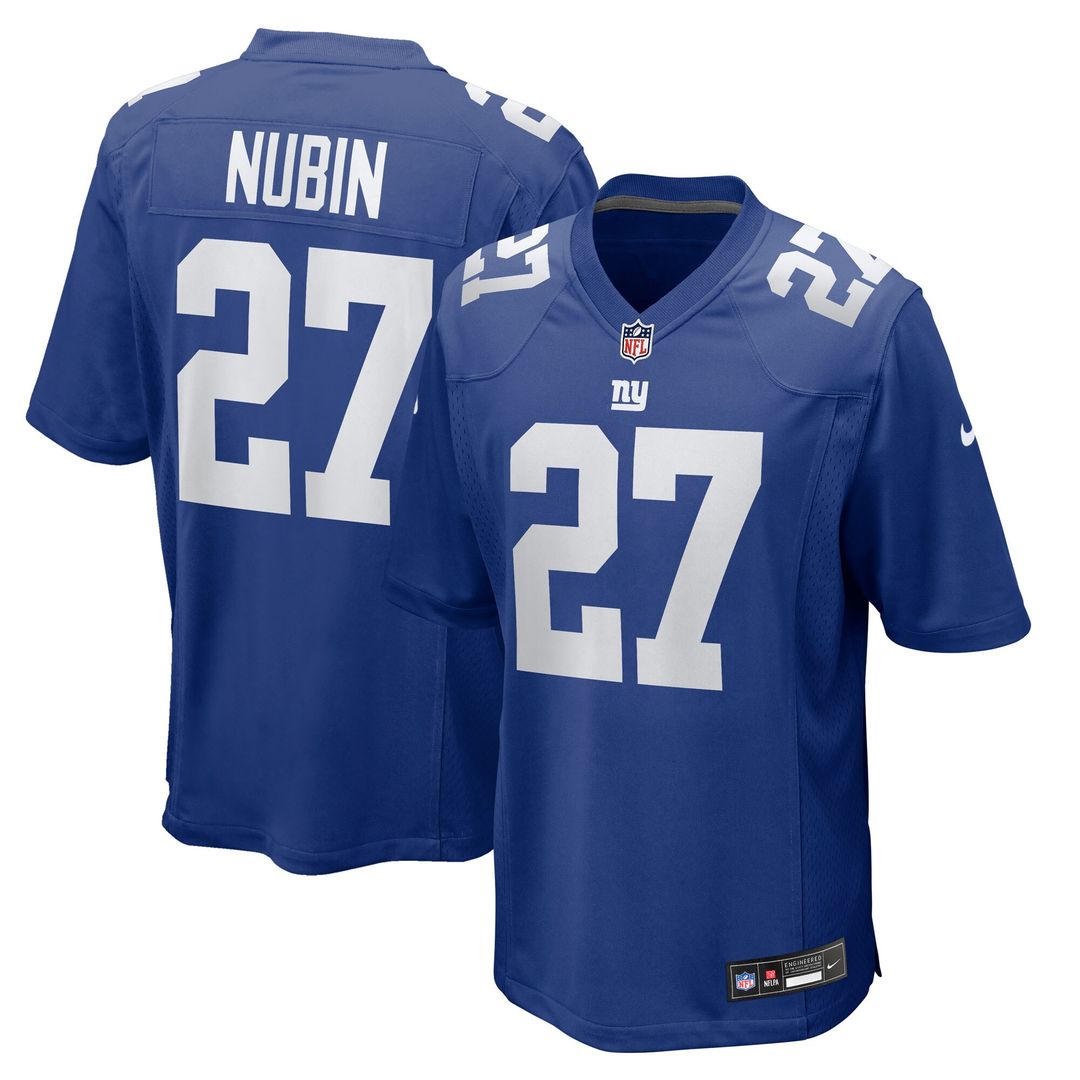 Tyler Nubin New York Giants Team Game Jersey - Royal