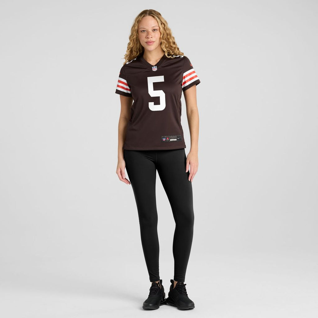 Rayshawn Jenkins Cleveland Browns Women's Team Game Jersey - Brown