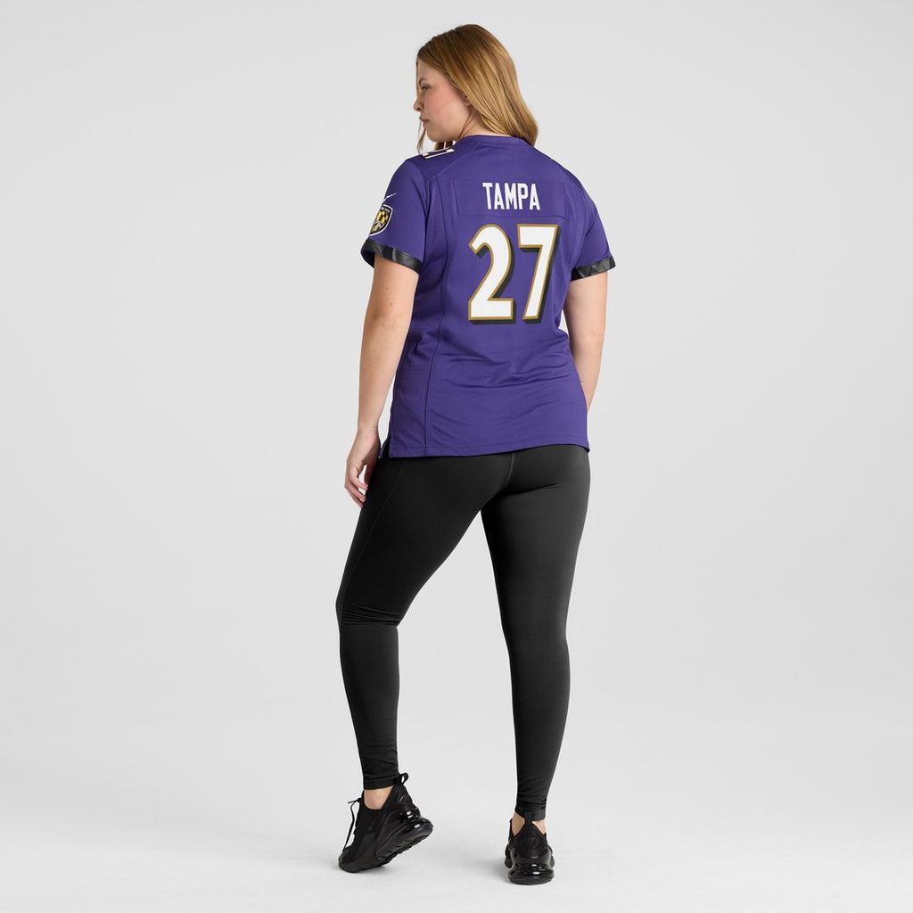 T.J. Tampa Baltimore Ravens Women's Game Jersey - Purple