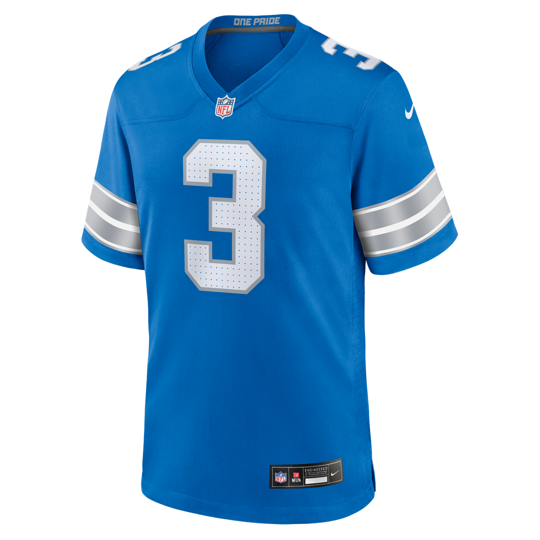 Jack Fox Detroit Lions Team Game Jersey - Blue