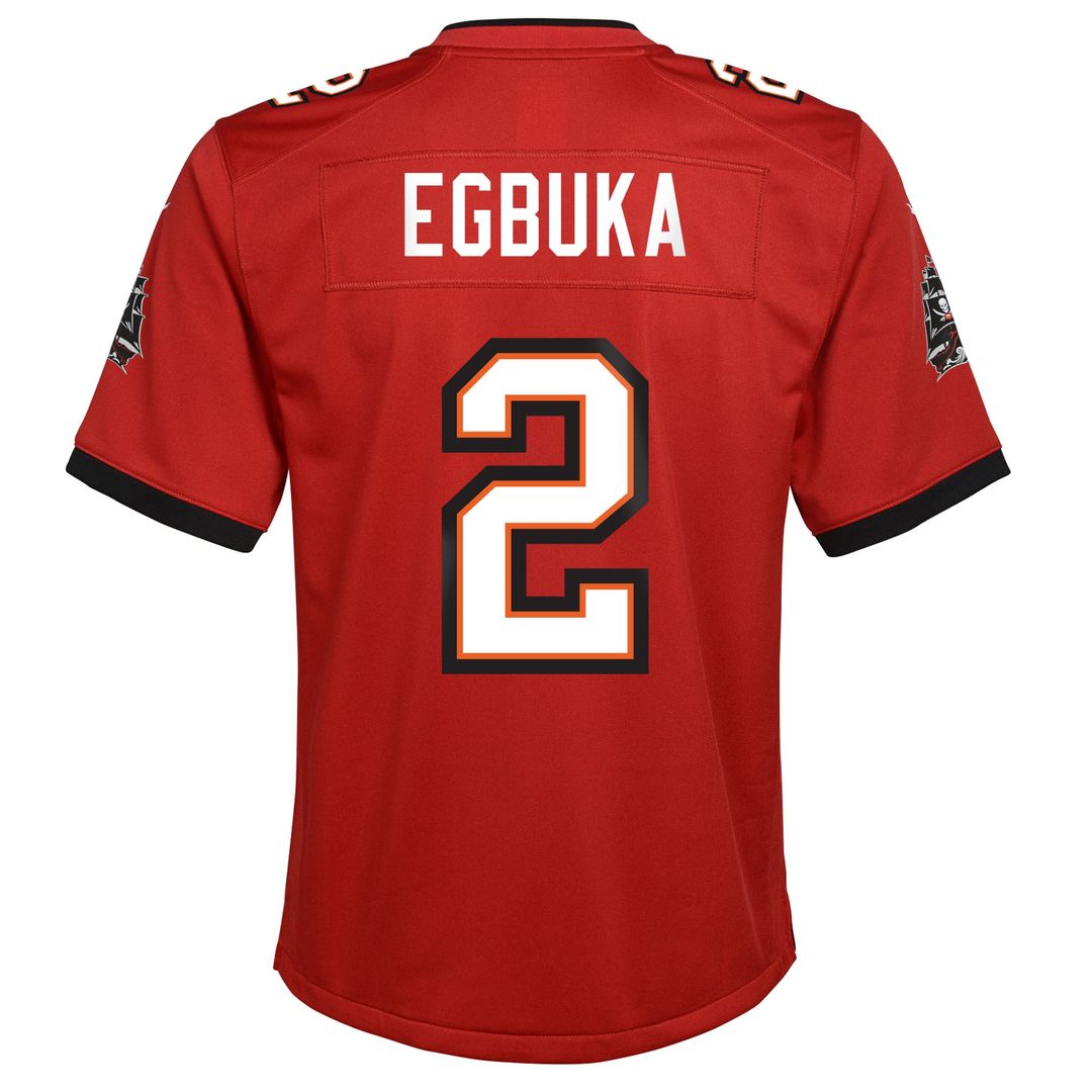 Emeka Egbuka Tampa Bay Buccaneers Youth Team Game Jersey - Red