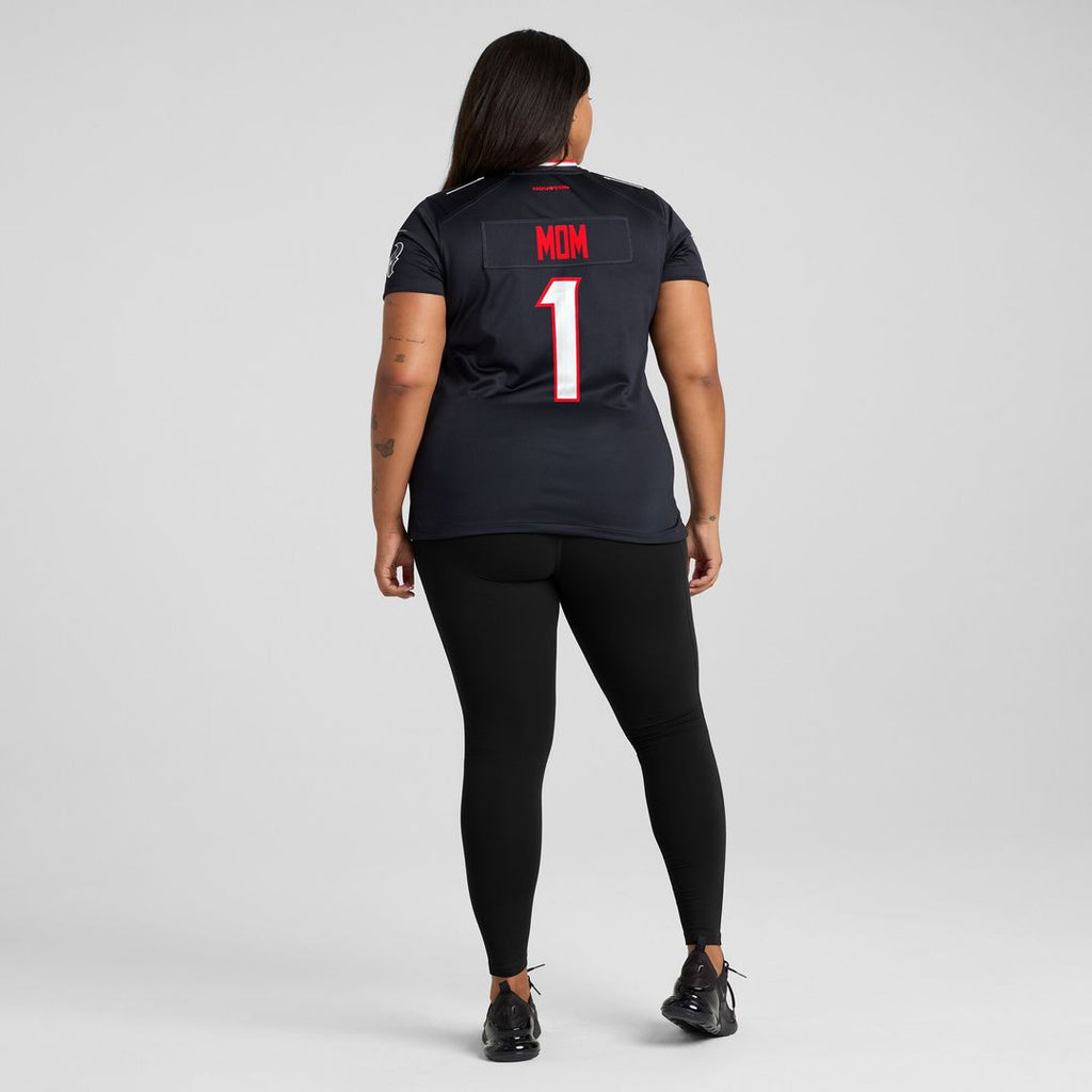 Houston Texans Women's #1 Mom Game Jersey - Navy