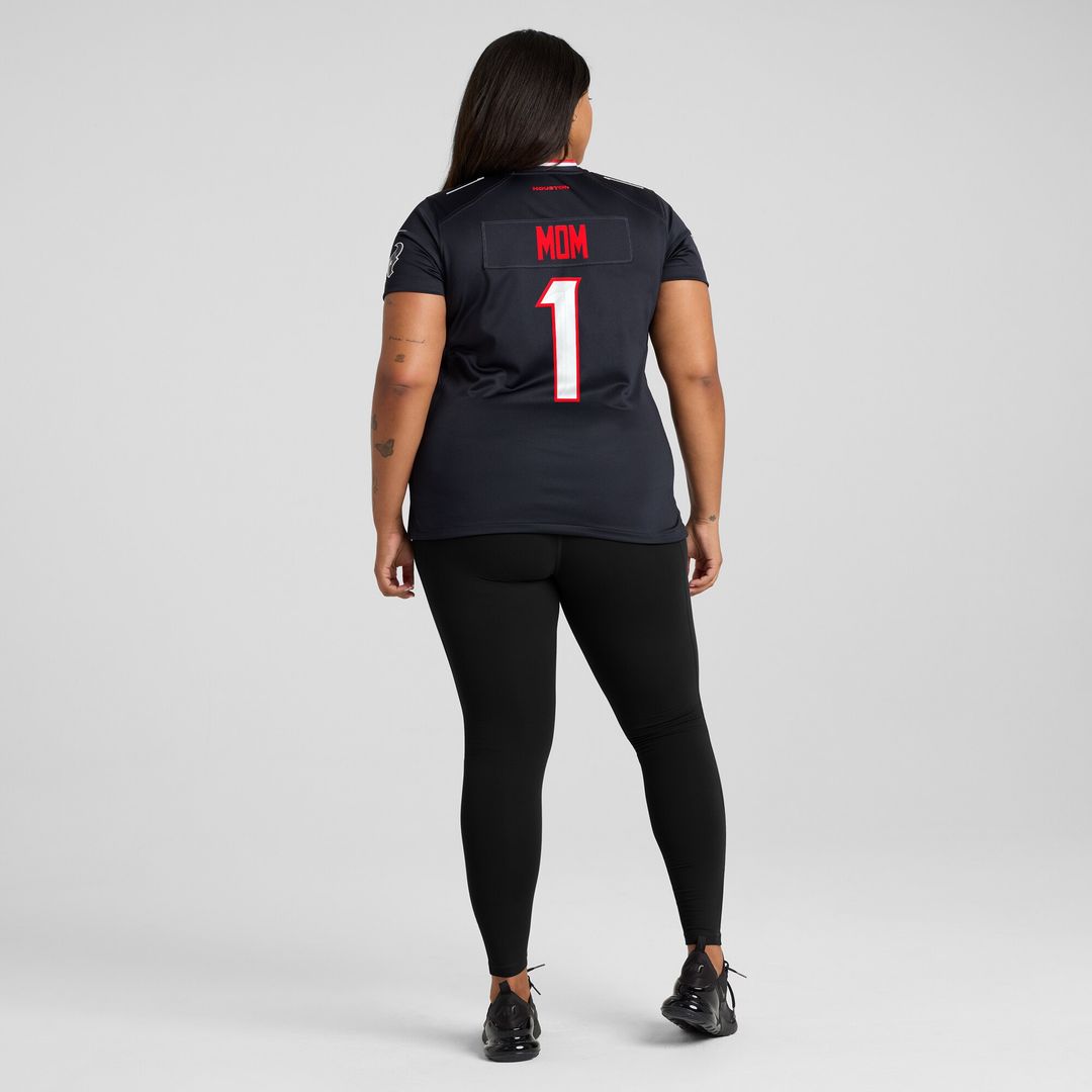 Houston Texans Women's #1 Mom Game Jersey - Navy
