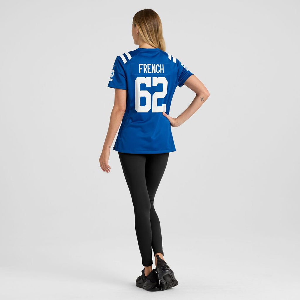 Wesley French Indianapolis Colts Women's Game Player Jersey - Royal