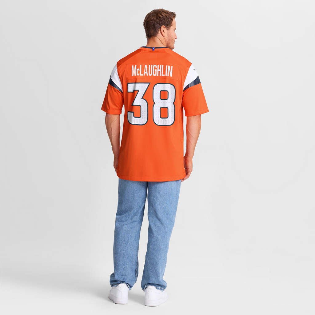 Jaleel McLaughlin Denver Broncos Team Game Jersey - Orange