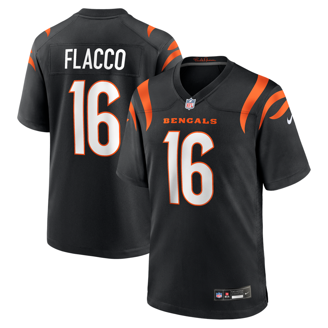 Joe Flacco Cincinnati Bengals Team Game Jersey - Black