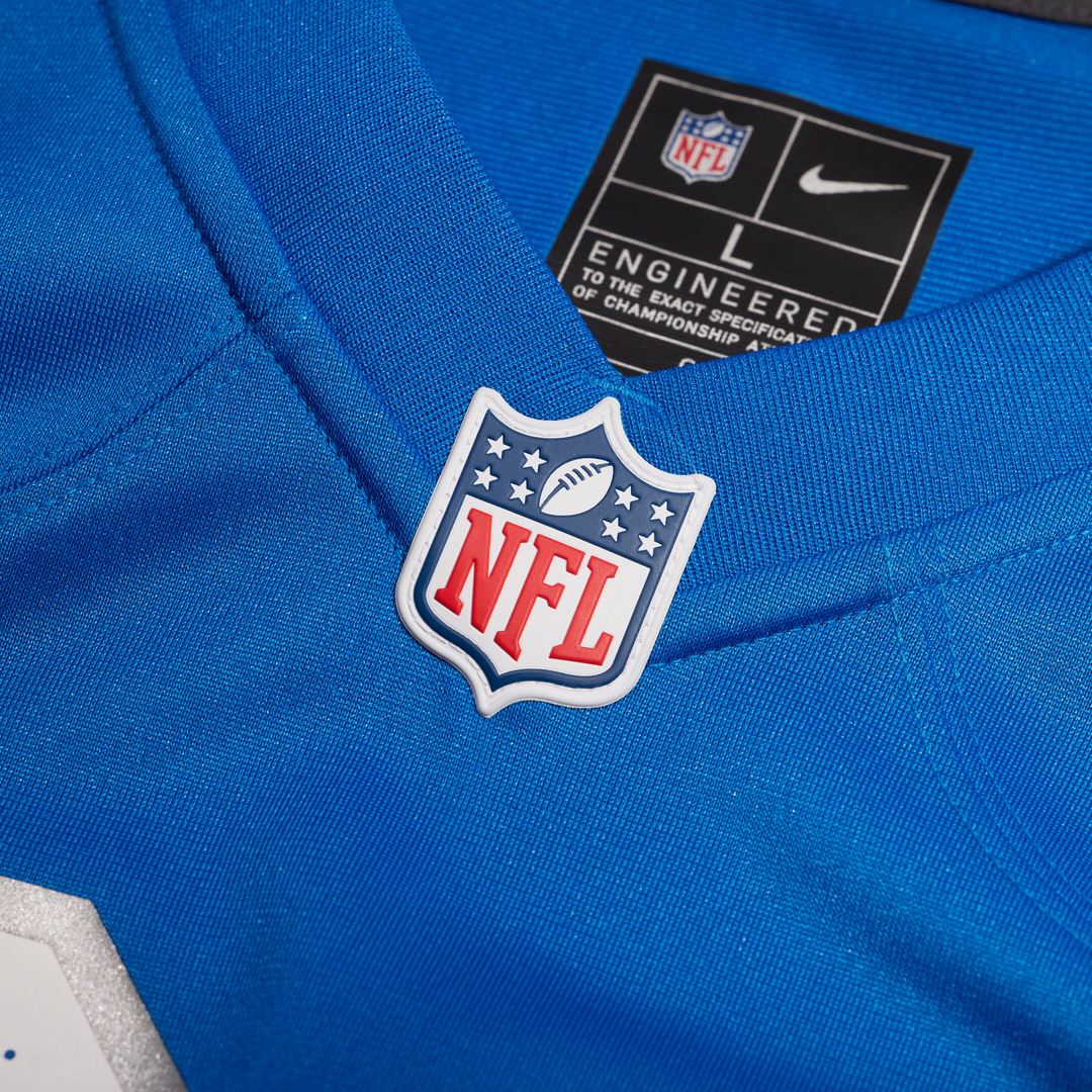 Tyleik Williams Detroit Lions Team Game Jersey - Blue
