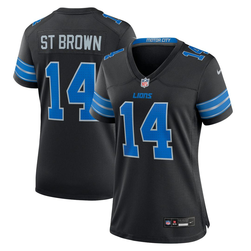 Amon-Ra St. Brown Detroit Lions Women's Team Game Jersey - Blue