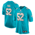 Patrick Paul Miami Dolphins Game Jersey - Aqua