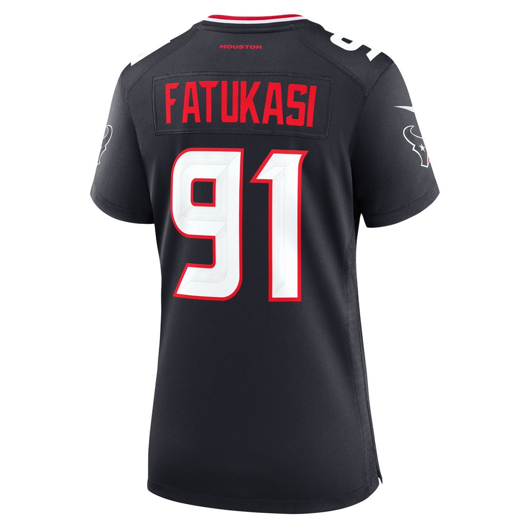 Folorunso Fatukasi Houston Texans Women's Team Game Jersey - Navy