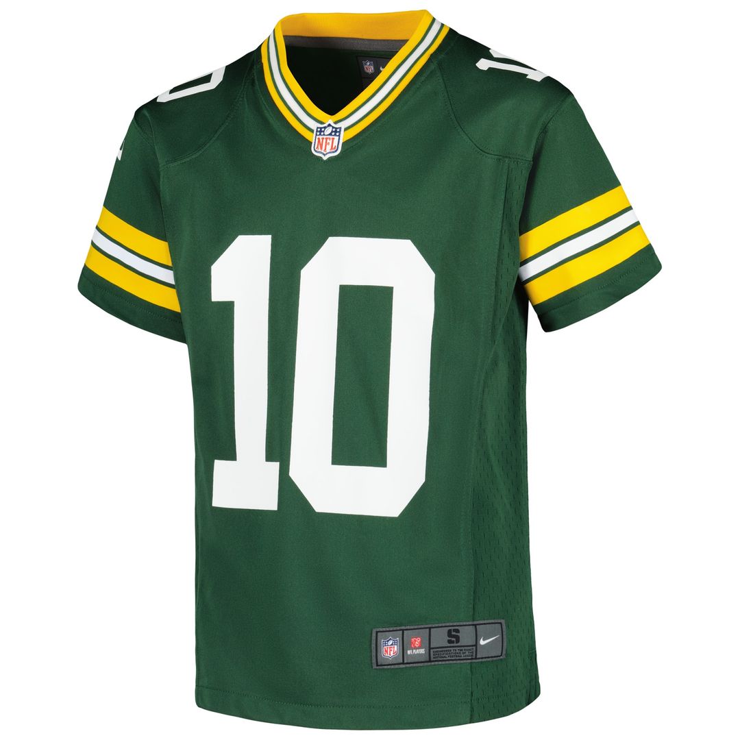 Love Green Bay Packers Youth Game Jersey - Green
