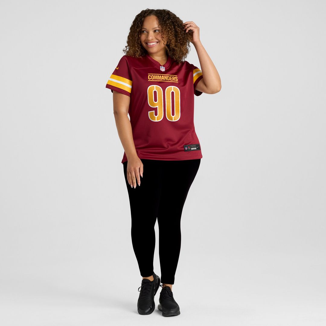 Javontae Jean-Baptiste Washington Commanders Women's Team Game Jersey - Burgundy
